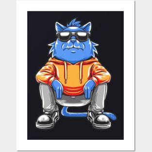 Cool Street Cat Posters and Art